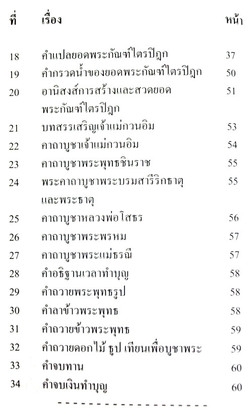 บทสวดมนต์
