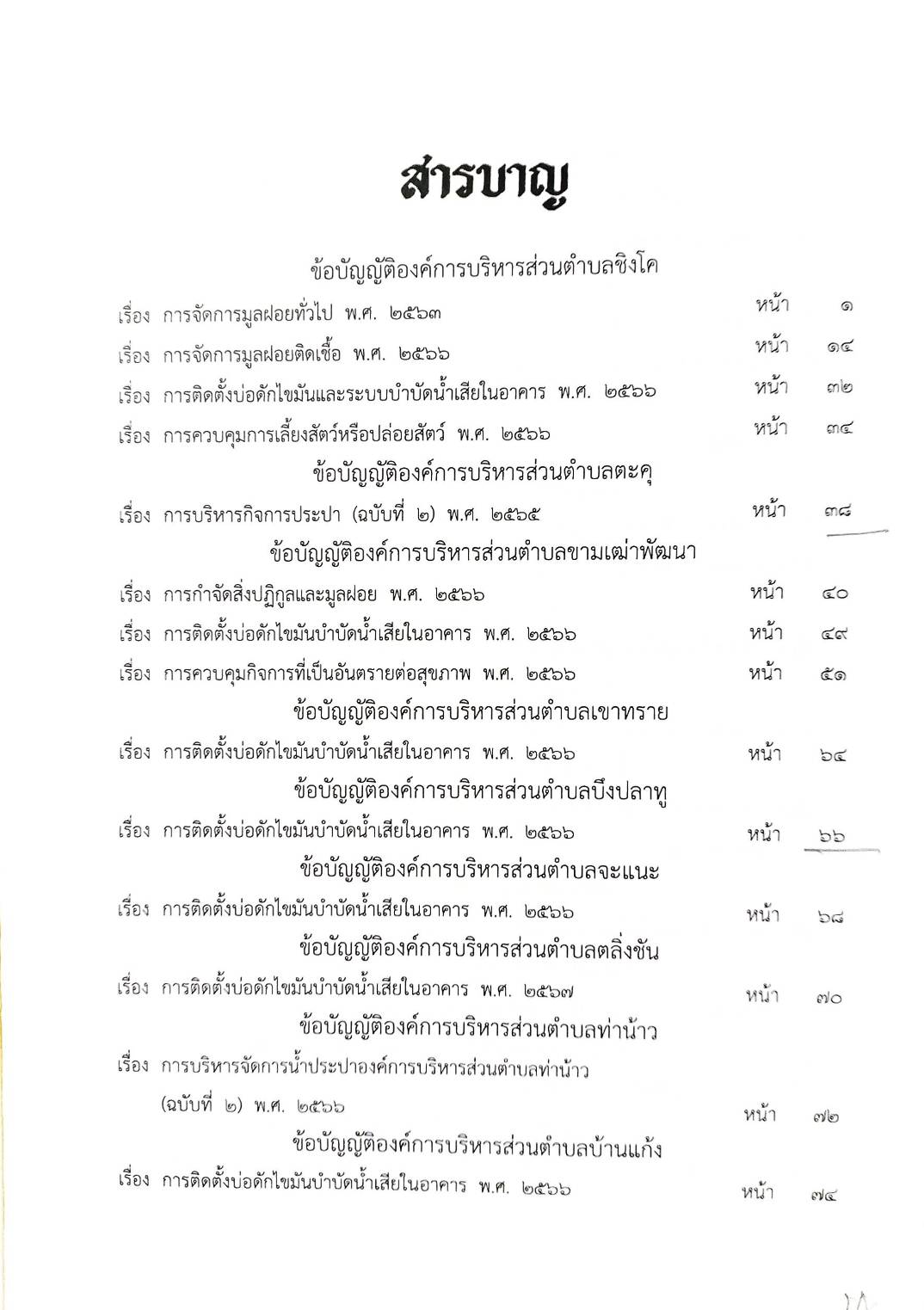 กฎหมายใหม่ ตอนที่ 142/131 รวมข้อบัญญัติองค์การบริหารส่วนตำบล