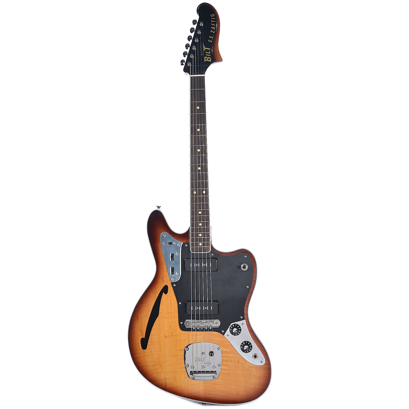 BilT Zaftig Bound Maple Top Ice Tea Burst w/Bakelite Pickguard