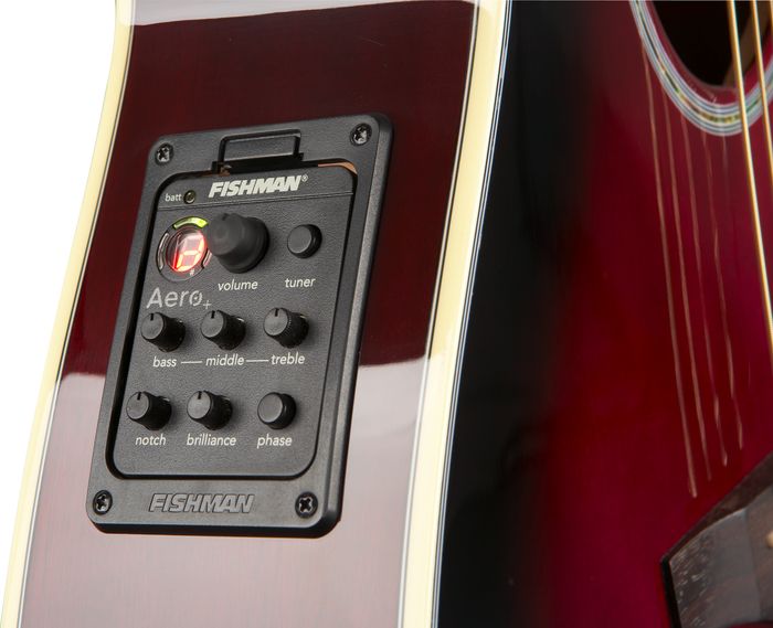 Daisy Rock Wildwood Artist Deluxe Acoustic-Electric Guitar Royal Purple Burst