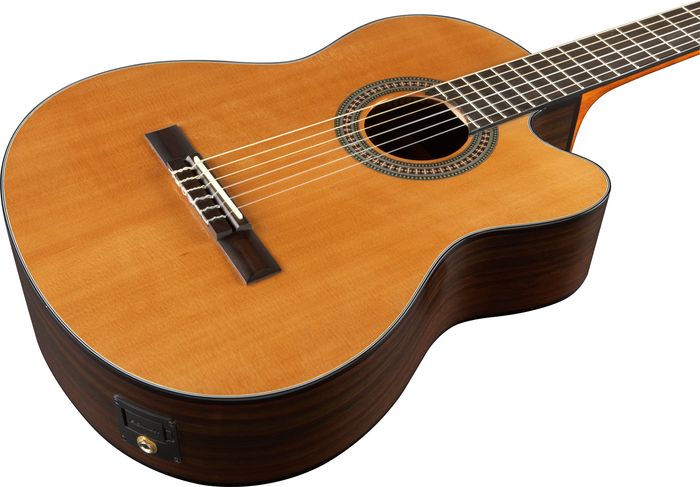 Lucero LC200SCE Rosewood/Cedar Acoustic-Electric Cutaway Classical Guitar