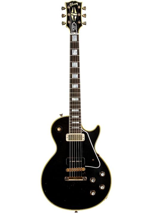 Gibson Custom 2014 Autographed Robby Krieger 1954 Les Paul Custom Electric Guitar - Aged and Signed Black