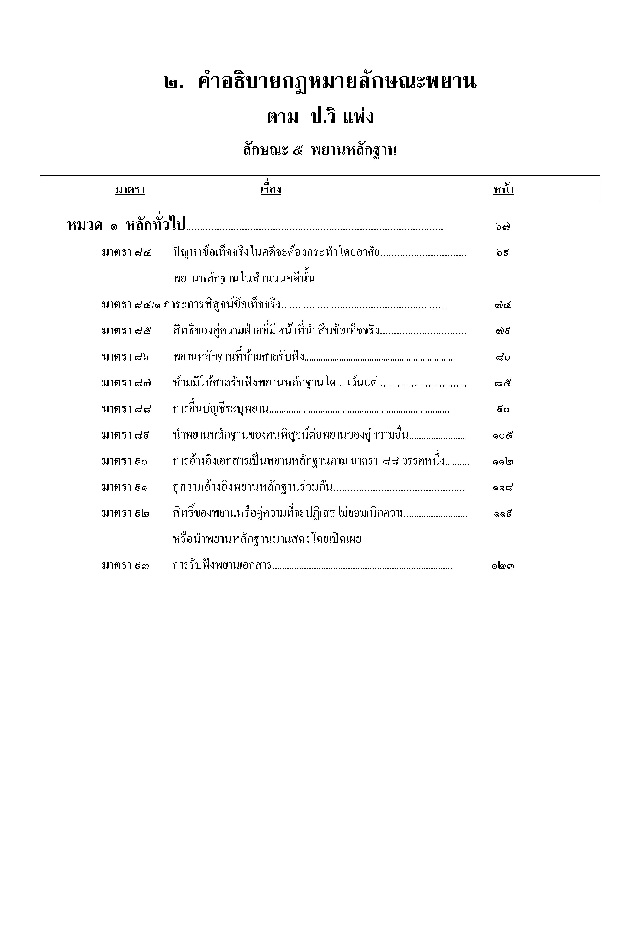 คำอธิบายกฎหมายลักษณะพยาน (อ.สนิท สนั่นศิลป์) (5C 02)