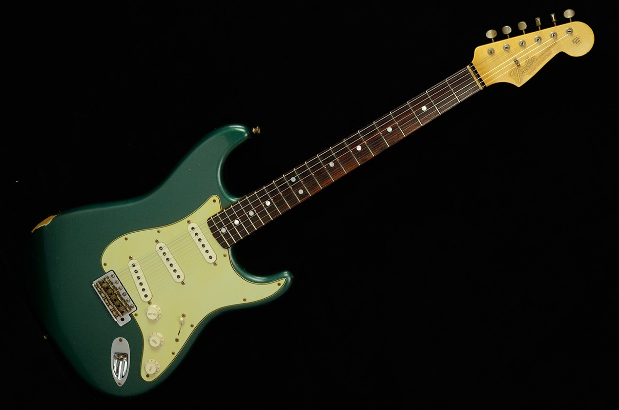 Fender Total Tone 65 Strat - Sherwood Metallic - Relic - R69793