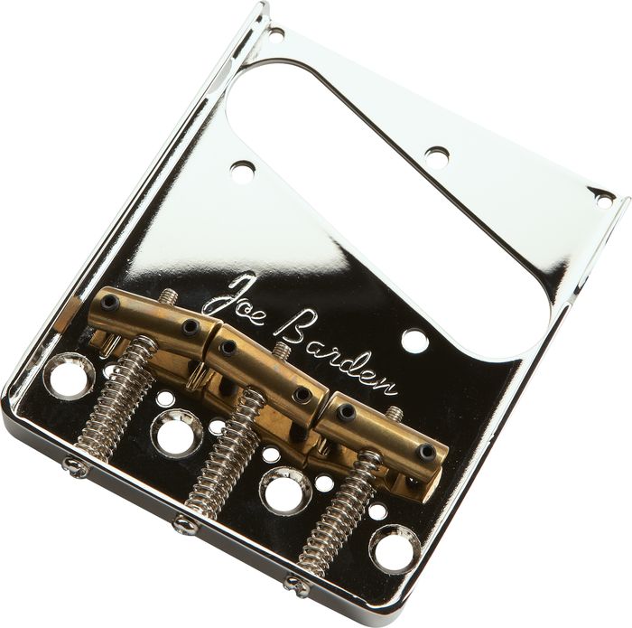 Joe Barden Pickups American Standard Tele Bridgeplate and Saddle Kit Nickel
