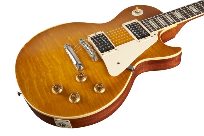 Gibson Custom Les Paul Reissue 1959 Murphy Electric Guitar Aged Sunburst with Brown Back