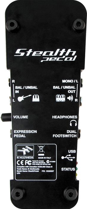 IK Multimedia StealthPedal Audio Interface/Controller + AmpliTube 2 Guitar Amp and Effects Modeling Plug-In
