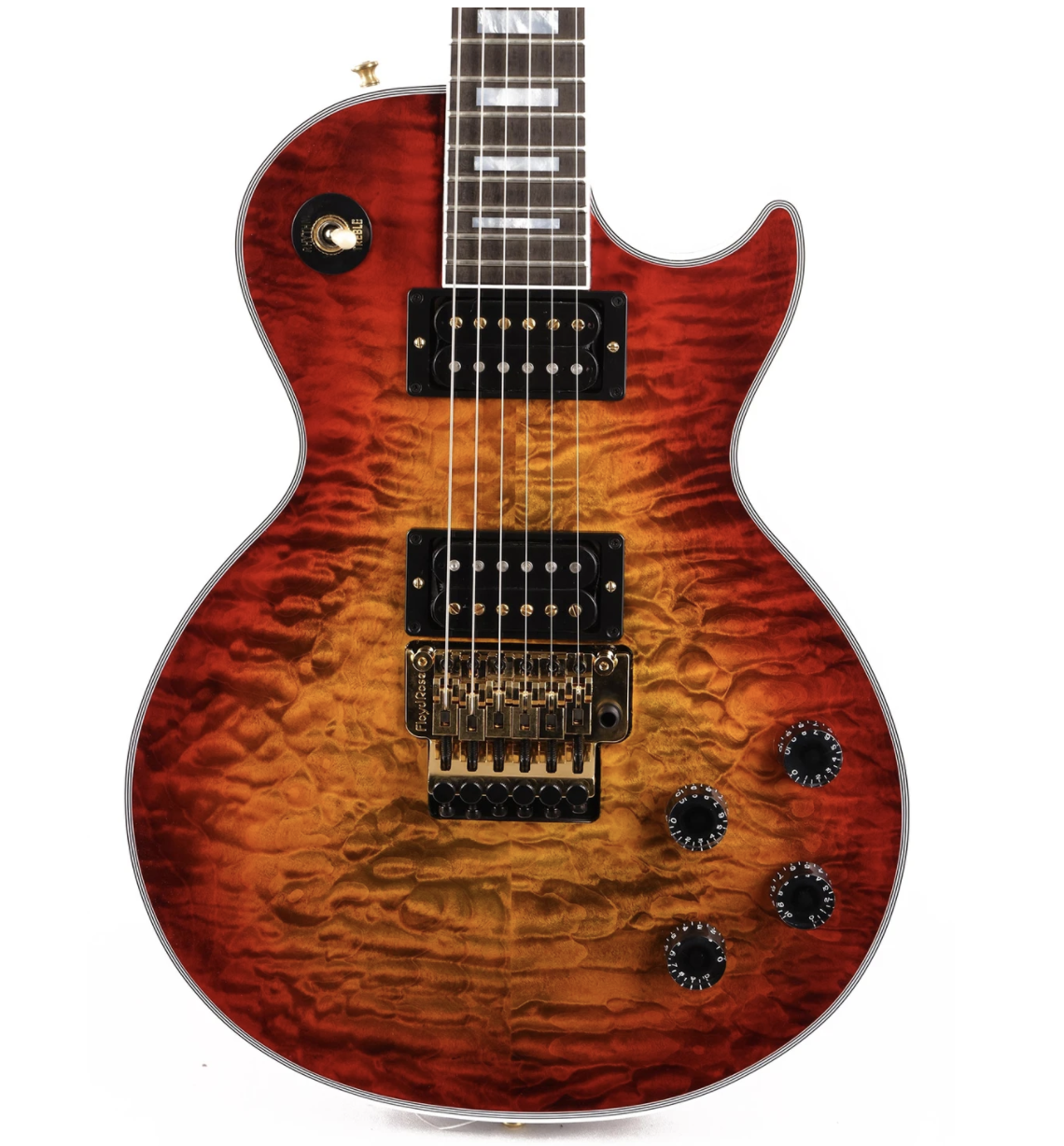 Gibson Custom Shop Les Paul Custom Axcess Made 2 Measure Bengal Burst 5A Top