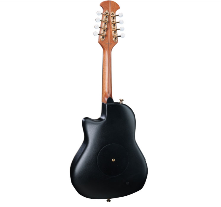Ovation Acoustic-Electric Cutaway Mandolin with Case Black