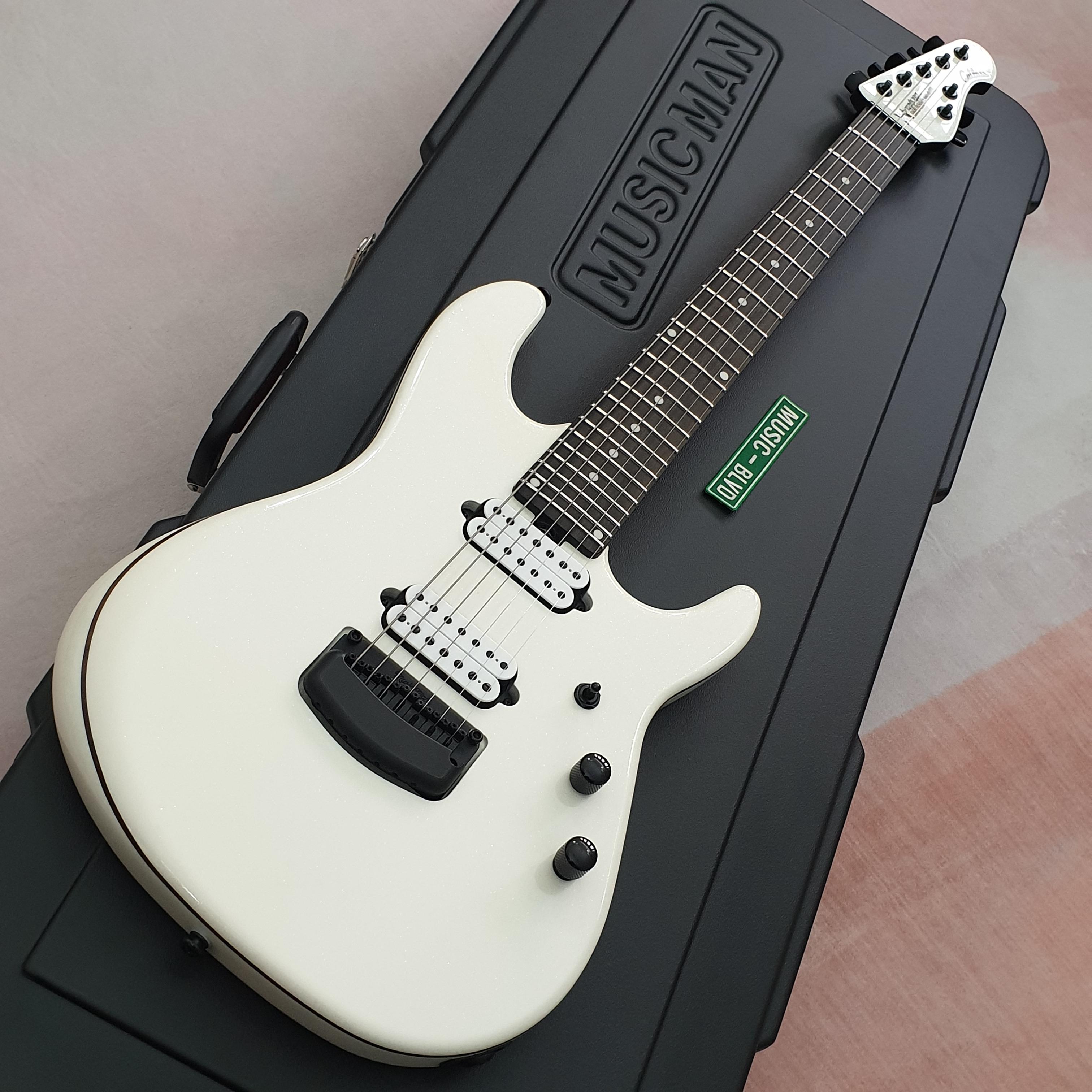 Ernie Ball Music Man Jason Richardson 7-String Cutlass Empress White
