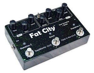 ToadWorks Fat City Dual Overdrive + Boost Pedal