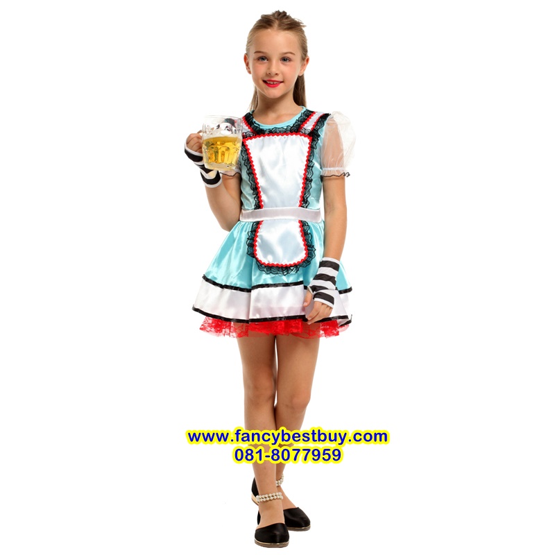 CLERANCE ชุดแฟนซีเด็ก ชุดเยอรมัน ชุดนานาชาติ ชุดประจำชาติเยอรมันนี ชุดสวิตเซอร์แลนด์ ชุดบาวาเรียน มีขนาด ขนาด M, L, XL (ONLY DELIVERY)