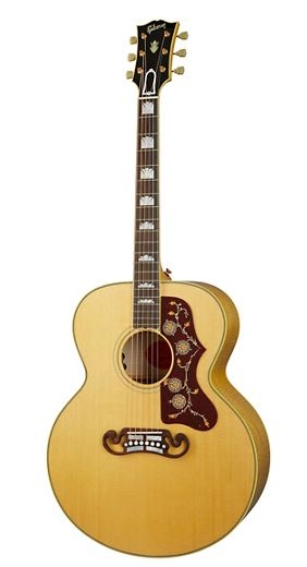 Gibson SJ-200 Original Acoustic-Electric Guitar Vintage Sunburst , Antique Natural