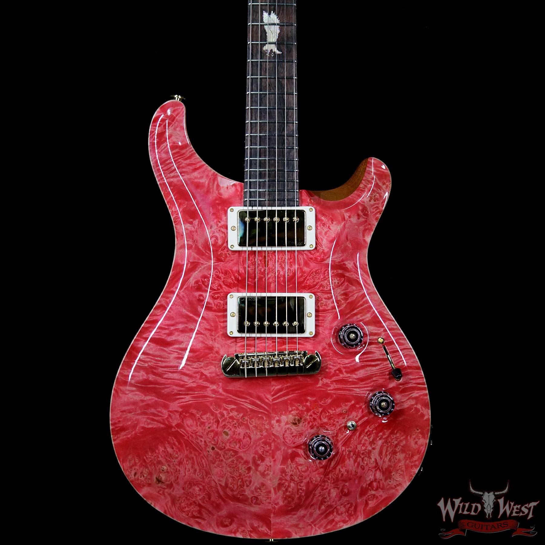 PRS Private Stock #8131 Custom 24 Piezo P24 Roasted Flame Maple Neck Brazilian Rosewood Board Bonnie Pink