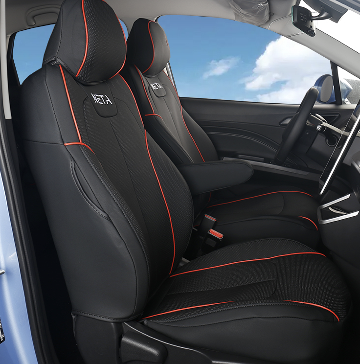 ชุดหุ้มเบาะรถยนต์ หนังPU ทั้งชุด เบาะคู่หน้า เบาะหลัง ชุดคลุมเบาะ หุ้มเบาะ ชุดหุ้มเบาะ สำหรับรถยนต์ไฟฟ้า NETA V , NETA V pro