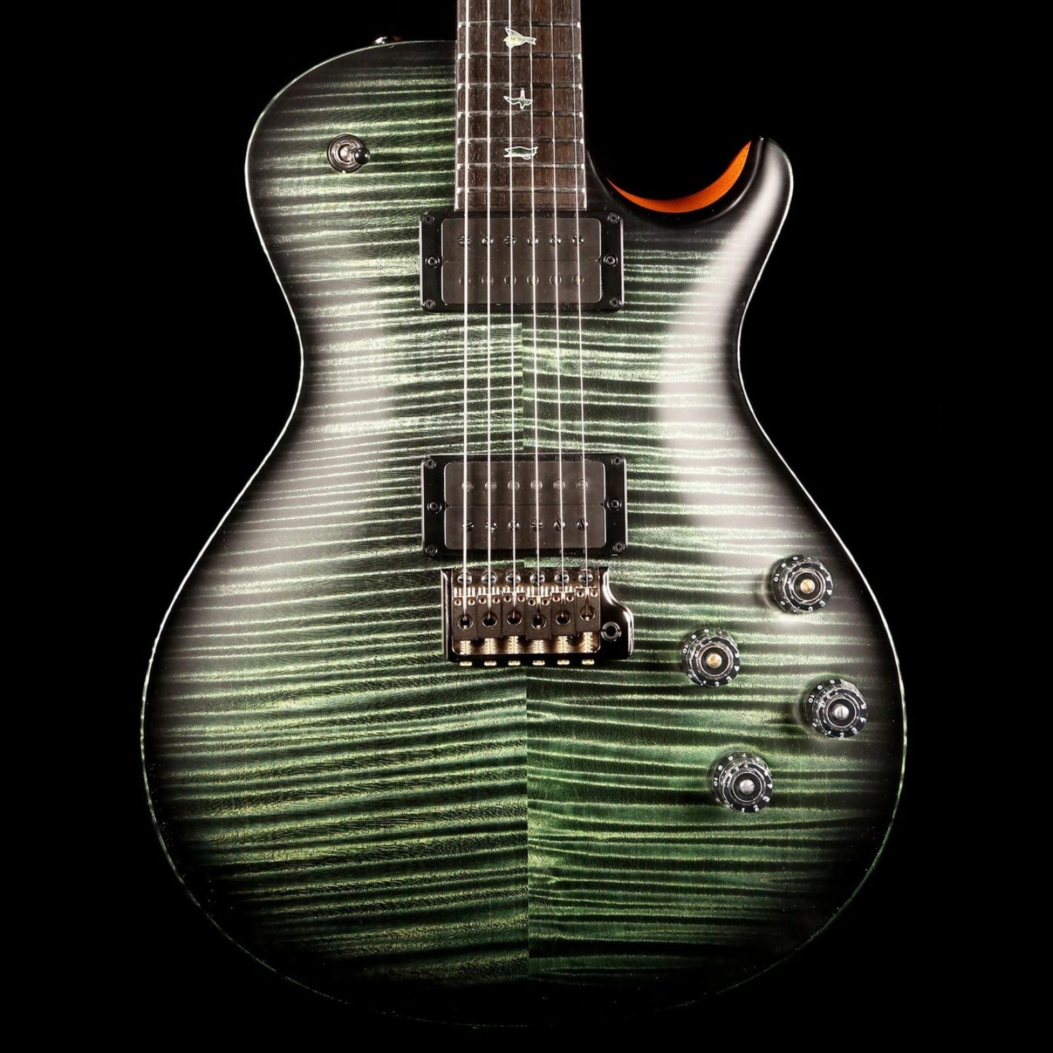 PRS Private Stock McCarty 594 Singlecut Sage Green with Black Edge Burst