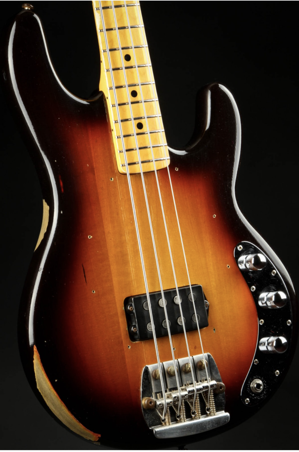Ernie Ball Music Man Limited Edition Cliff Williams Stingray Bass - Vintage Relic Sunburst