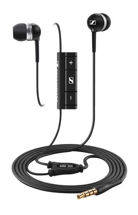 Sennheiser MM 30i In-Ear Stereo Headphones w/ Microphone Black