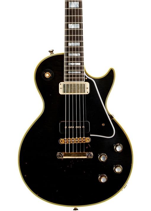 Gibson Custom 2014 Autographed Robby Krieger 1954 Les Paul Custom Electric Guitar - Aged and Signed Black