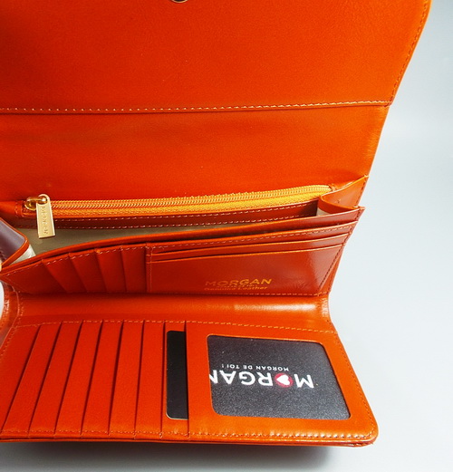 กระเป๋าสตางค์ MORGAN ส้มอิฐ ใหม่ แท้