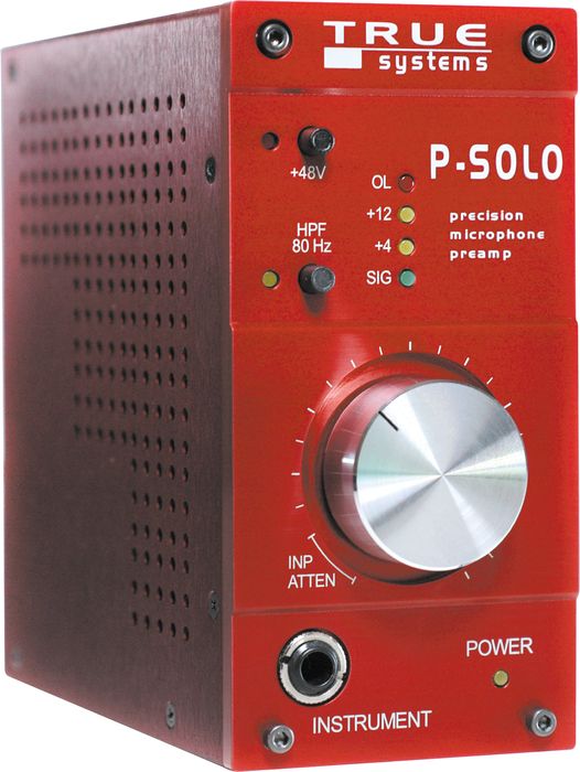 True Systems P-SOLO Single Channel Microphone Preamp