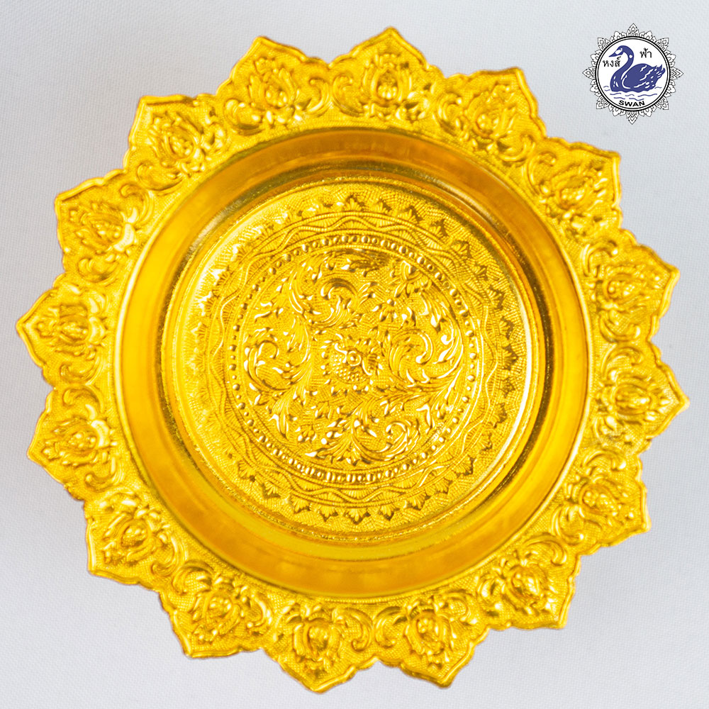 Aluminum Gold Sun-like Pedestal 16 cm.