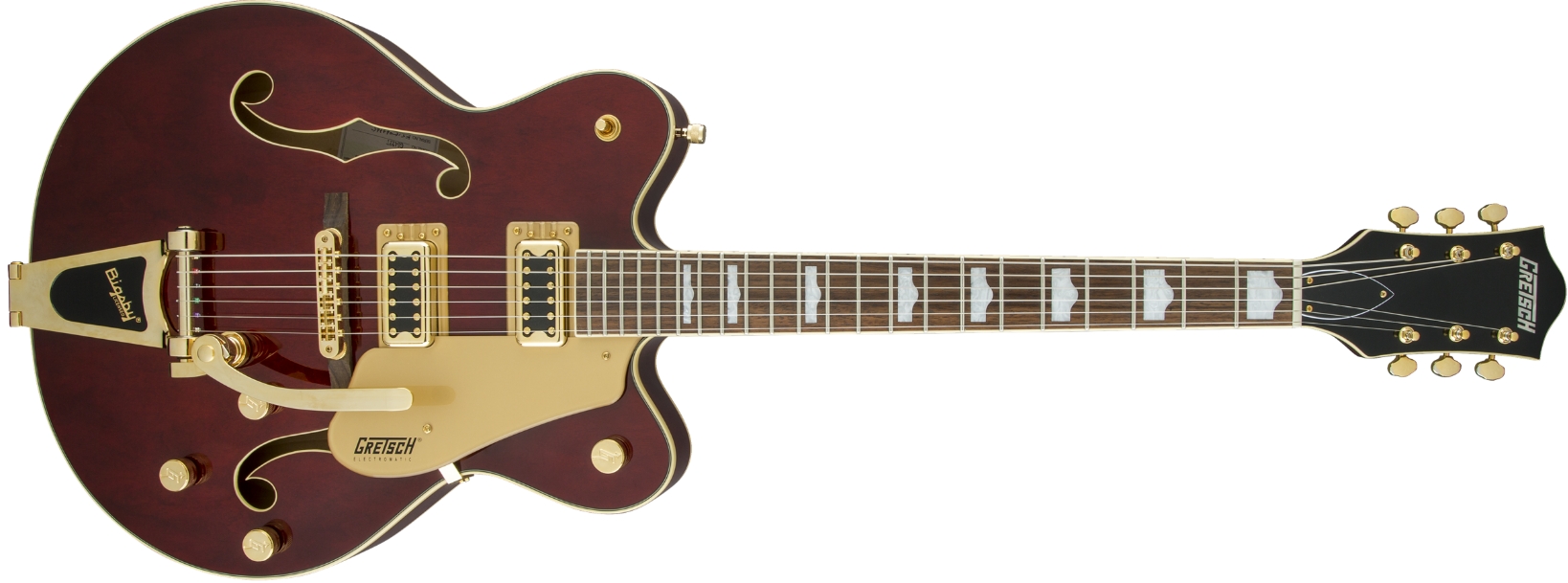 Gretsch G5422TG ELECTROMATIC HOLLOW BODY DOUBLE-CUT WITH BIGSBY AND GOLD HARDWARE, WALNUT STAIN