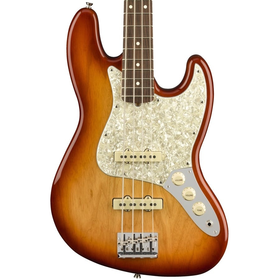 Fender Limited Edition Lightweight Ash American Professional Jazz Bass - Sienna Sunburst