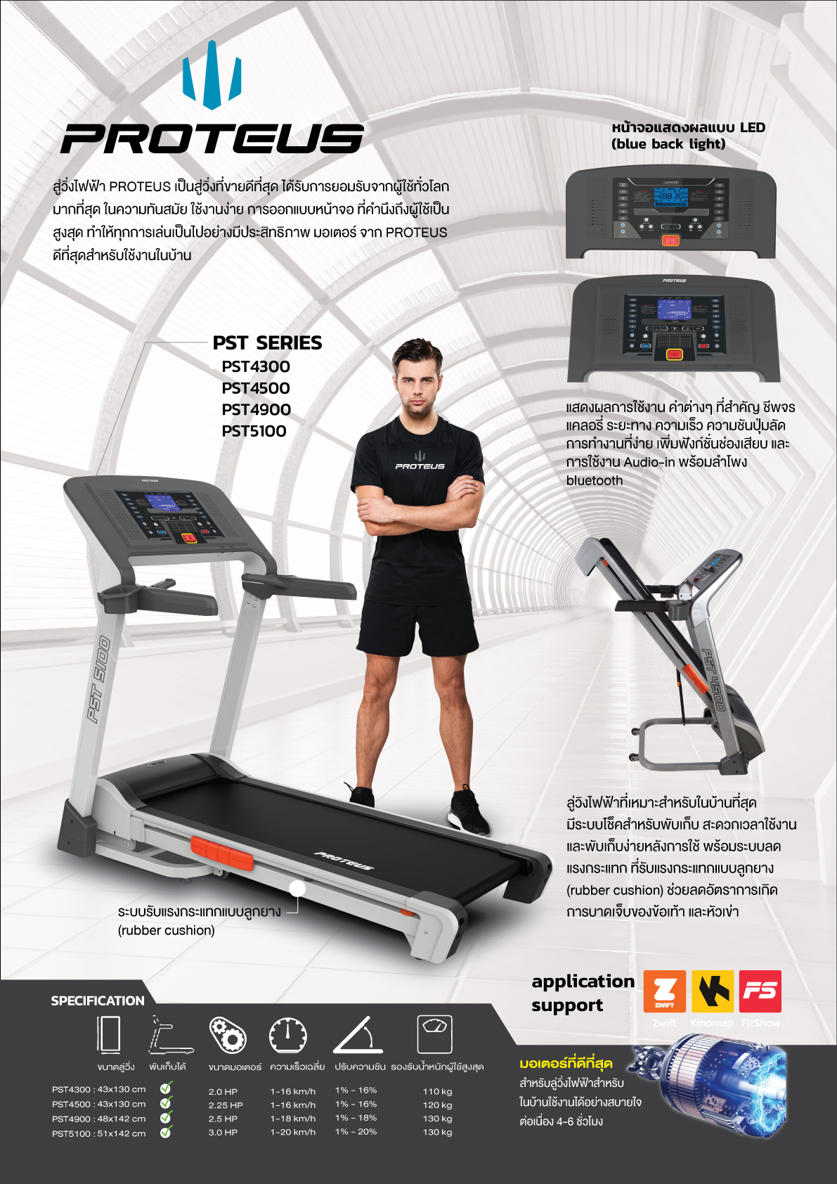 ลู่วิ่งไฟฟ้า PROTEUS PST5100