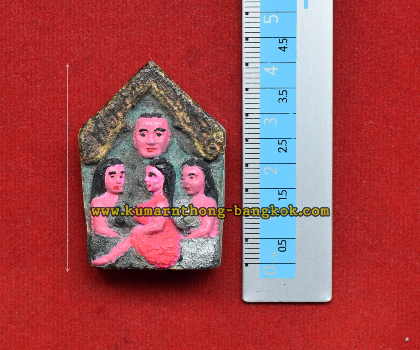 ขุนแผน สามสาวหมู่บ้านกินน้ำบ่อเดียวกัน หลวงพ่อชื่น วัดตาอี จ.บุรีรัมย์ พิมพ์กรรมการ ตะกรุด 16 ดอก [ องค์ที่2 ]