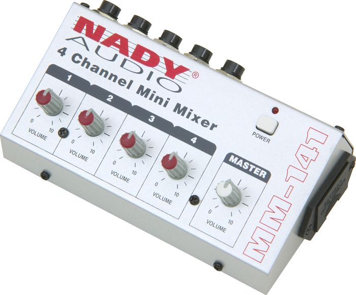 Nady MM-141 4-Channel Mini Mixer