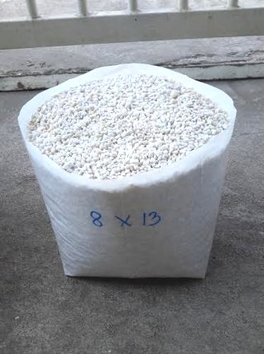 ถุงเพาะชำสีขาว ขนาด 8x13 นิ้ว 1กก. ไม่เจาะรู