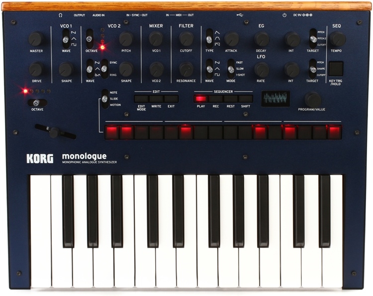 Korg Monologue Monophonic Analog Synthesizer with Presets