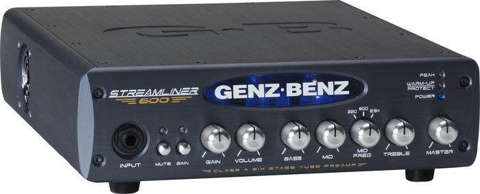 Genz Benz Streamliner 600 STM-600 600W Bass Amp Head Black