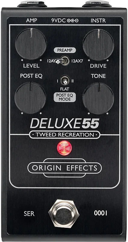 Origin Effects Deluxe55 Tweed Recreation Pedal - Black Edition
