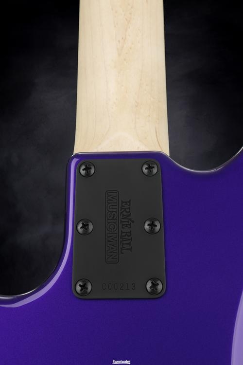 Ernie Ball Music Man StingRay 4 H 3-EQ - Firemist Purple with Matching Headstock, Rosewood Fingerboard
