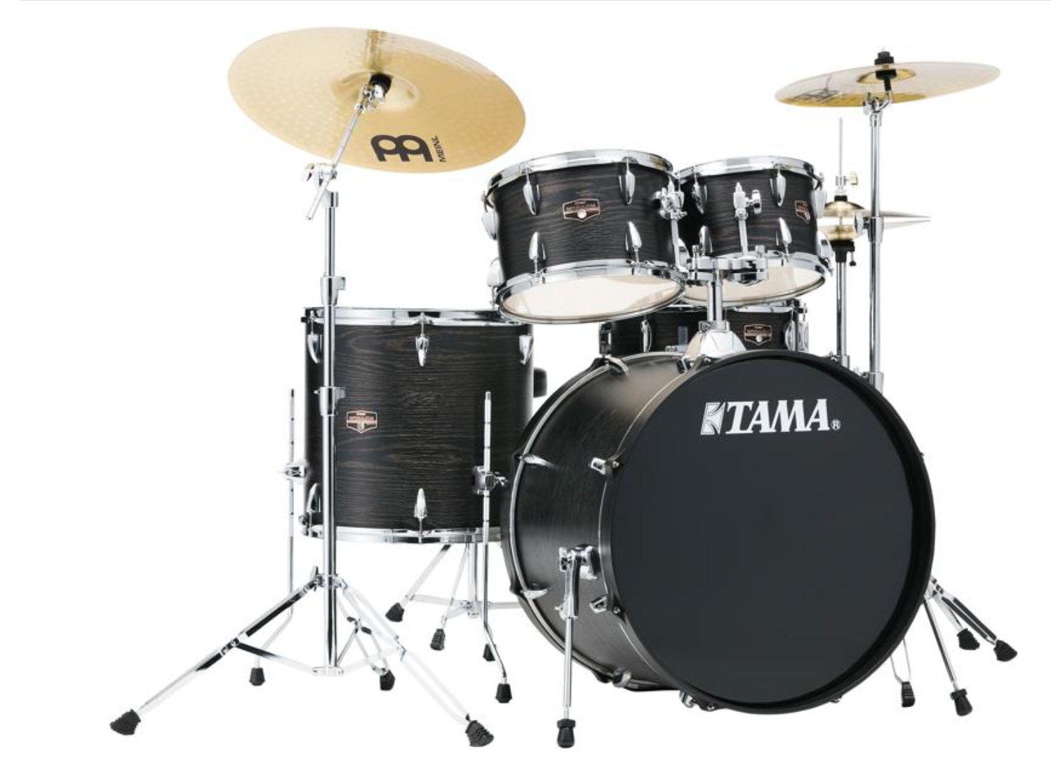 Tama Imperialstar IE52C 5-piece Complete Drum Set with Snare Drum and Meinl Cymbals