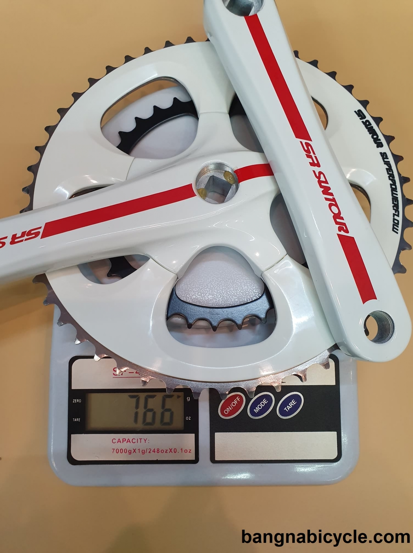 ชุดจานหน้ากะโหลกเหลี่ยม SR Suntour 2 ชั้น