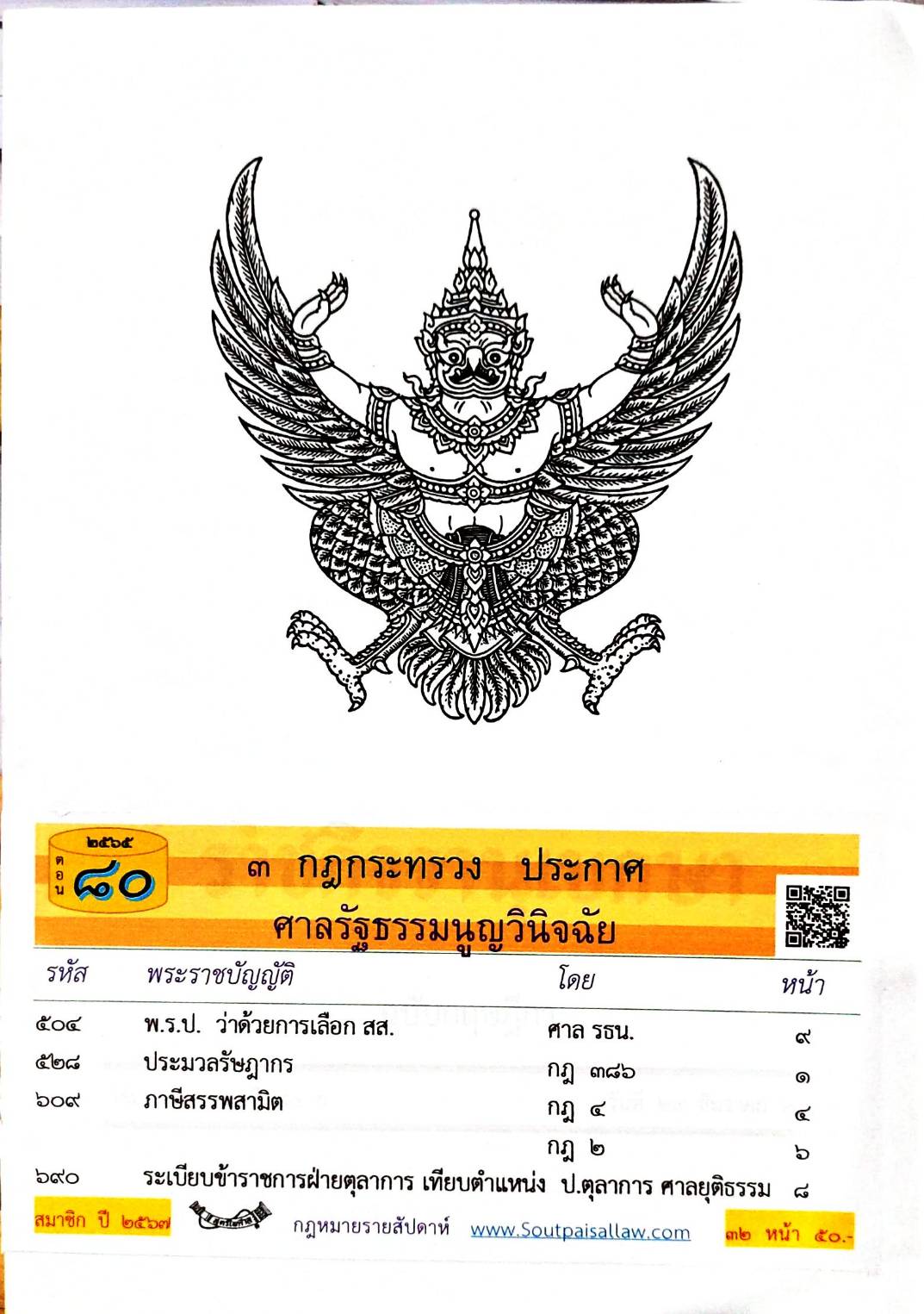 กฎหมายใหม่ปี 2565 ตอนที่ 80 3 กฎกระทรวง ประกาศ ศาลรัฐธรรมนูญวินิจฉัย