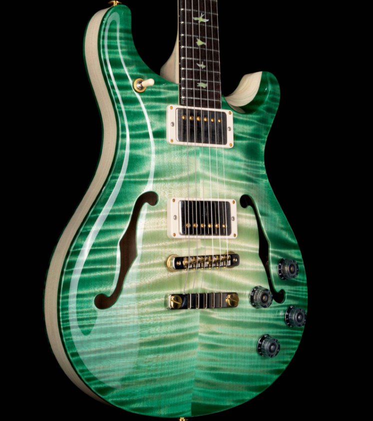 PRS Private Stock 9112 McCarty 594 Hollowbody II Brazilian Rosewood Board Key Lime Glow