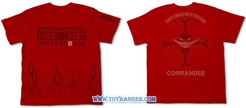 เสื้อยืด ONE PIECE Fire Fist Ace (M,แท้)
