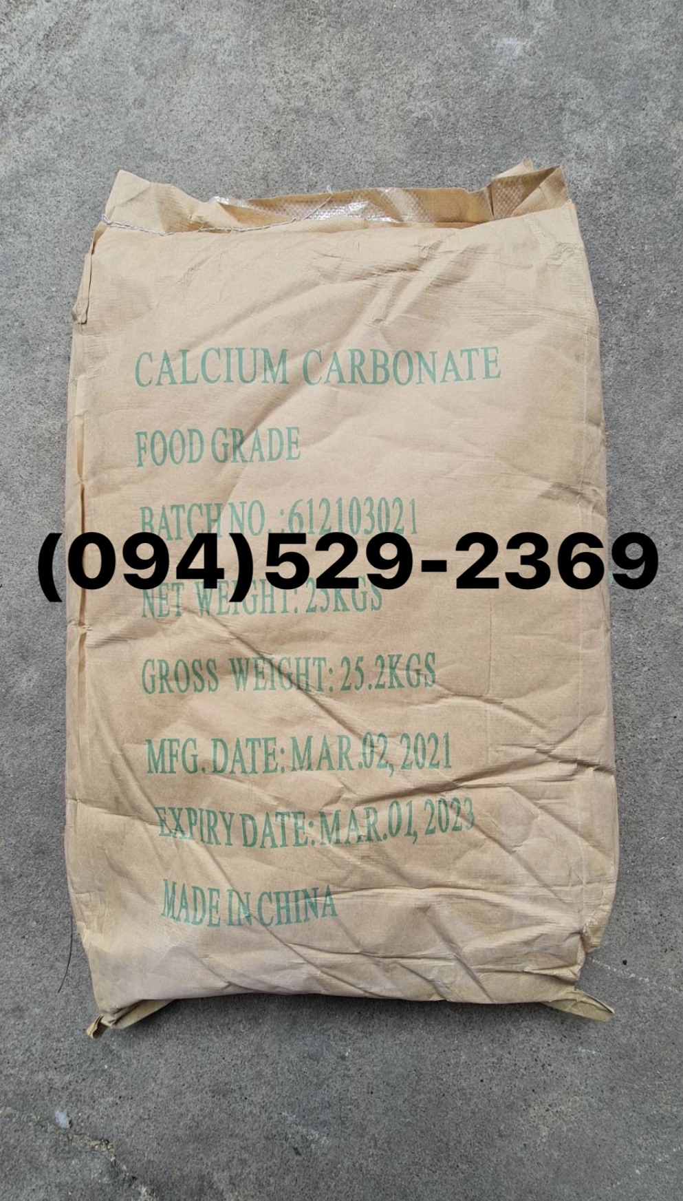 calcium carbonate แคลเซียม คาร์บอเนต