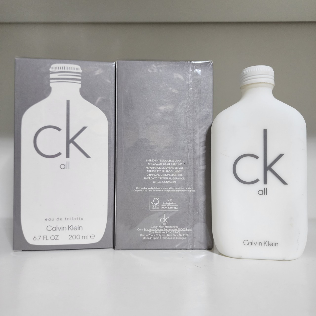 น้ำหอมแท้แบ่งขาย Calvin Klein CK All 💕Travel Size แบบทดลอง