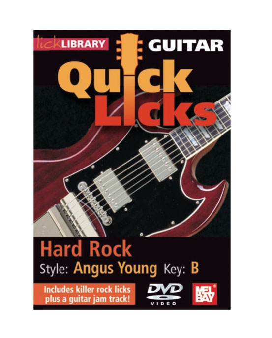 Hal Leonard Guitar Quick Licks - Angus Young Style, Hard Rock (DVD)