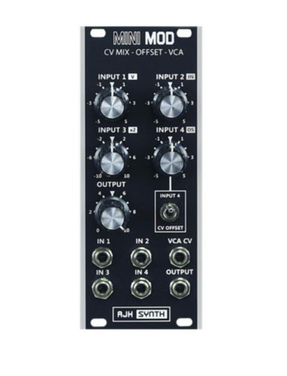 AJH Synth MiniMod CV Mixer + Offset + VCA