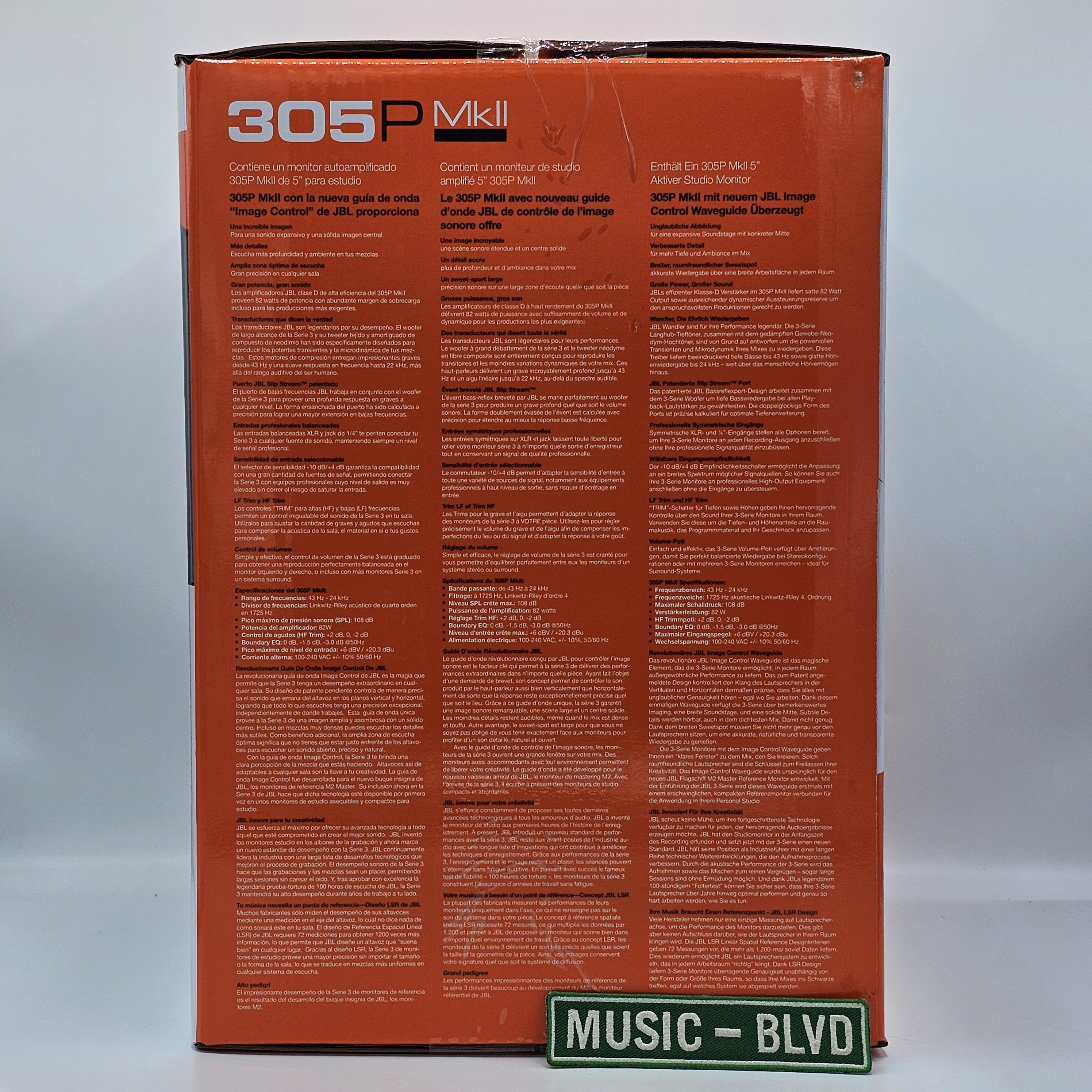 JBL 305P MkII Powered 5" Two-Way Studio Monitor