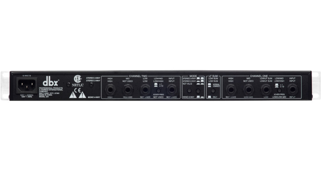 dbx 234s Stereo 2/3 Way Mono 4-Way Crossover