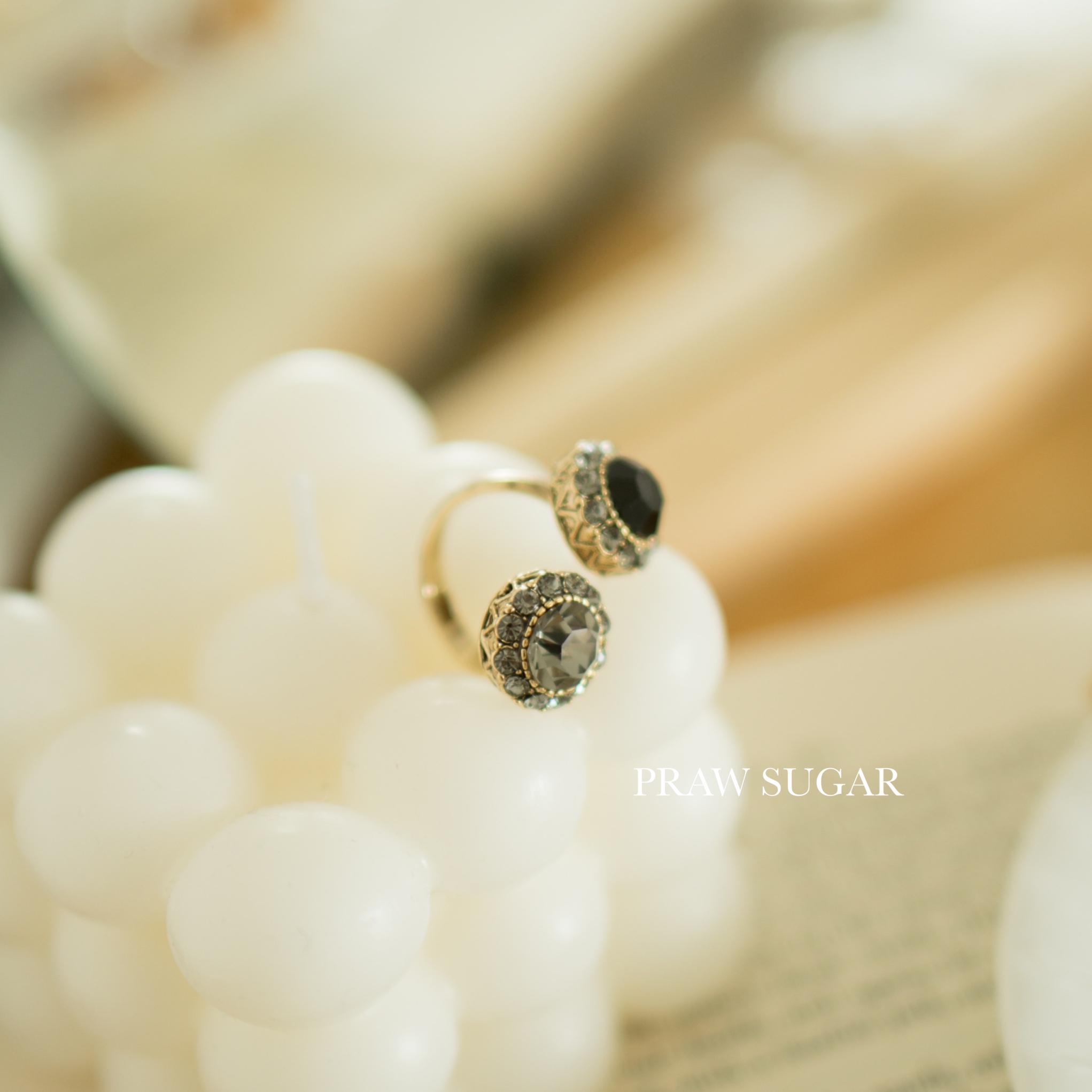 Swarovski Double Crystal Ring - แหวนคริสตัล Swarovski แหวนคริสตัลสวารอฟสกี้แบบ 2 ฝั่ง (มี 8 สี)