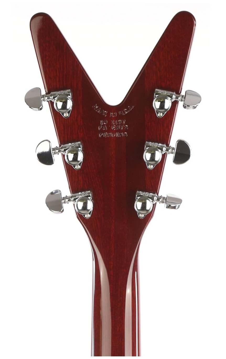 Dean USA Patents Pending V Flame Top Trans Cherry Sunburst