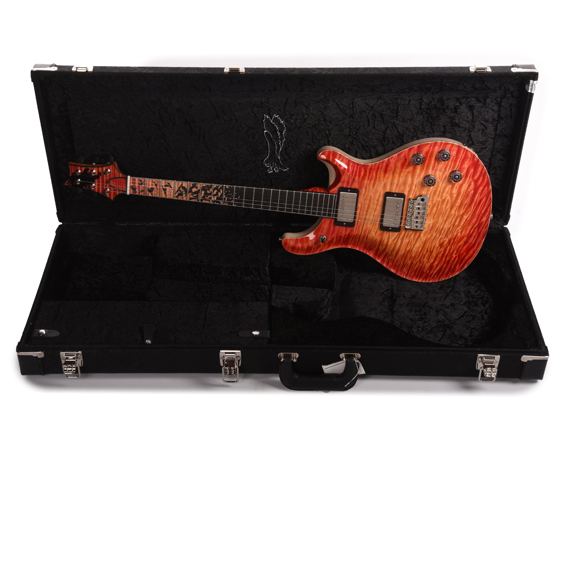 PRS Private Stock McCarty 594 Tremolo One-Piece Quilted Maple/Swamp Ash Blood Orange Glow w/Stained Neck/Fingerboard & Birds of a Feather Inlay